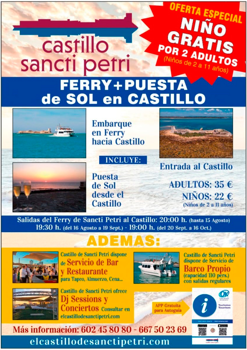 Excursiones al Castillo Sancti Petri en Sancti Patri